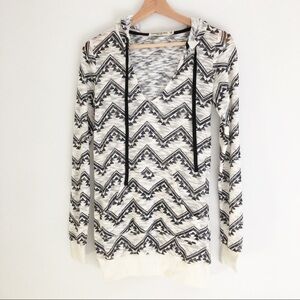 Chance or Fate Hoodie Sweatshirt Aztec Pattern